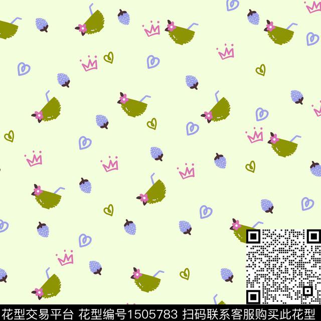 爱心草莓趣味数码印花华亿平台下载（图片编号: 1505783） - 瓦栏（Walan）