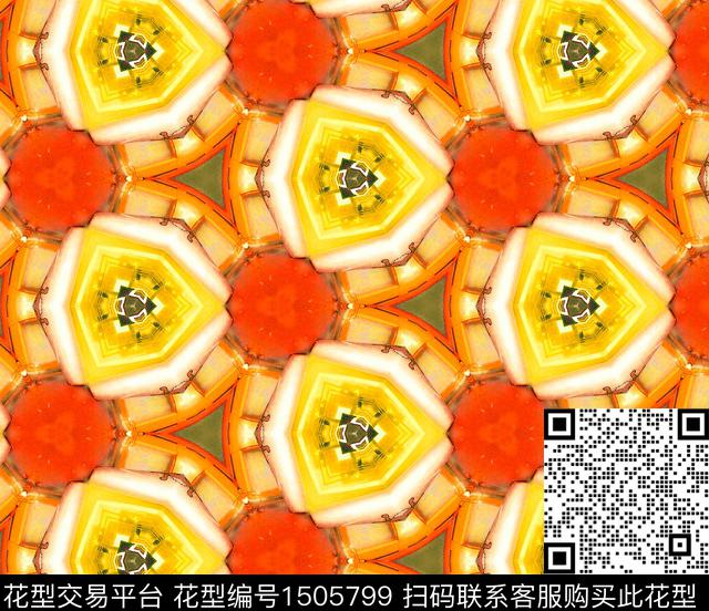 几何格子大牌风数码印花华亿平台下载（图片编号: 1505799） - 瓦栏（Walan）