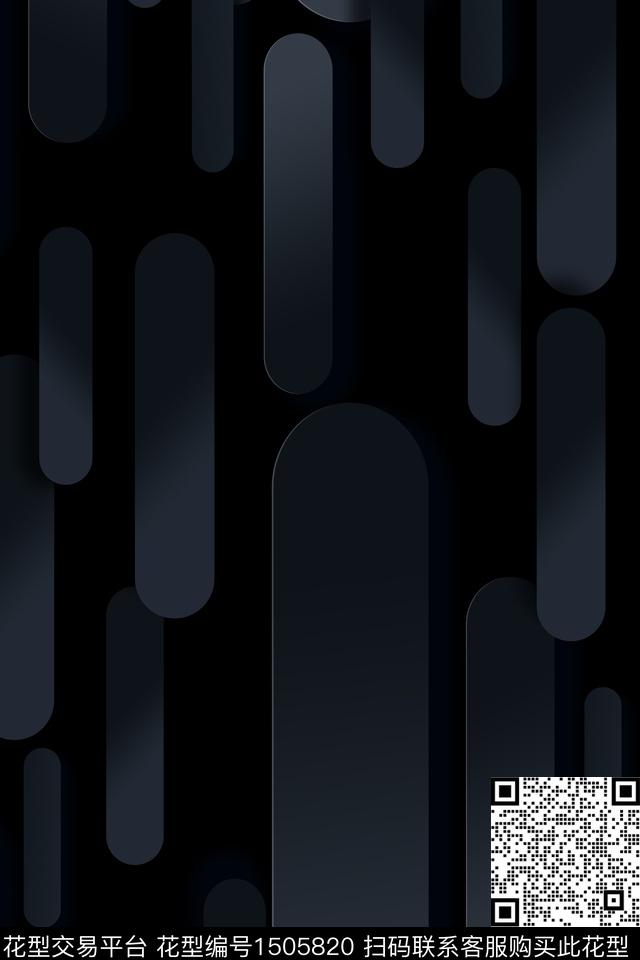 几何大牌风抽象数码印花华亿平台下载（图片编号: 1505820） - 瓦栏（Walan）