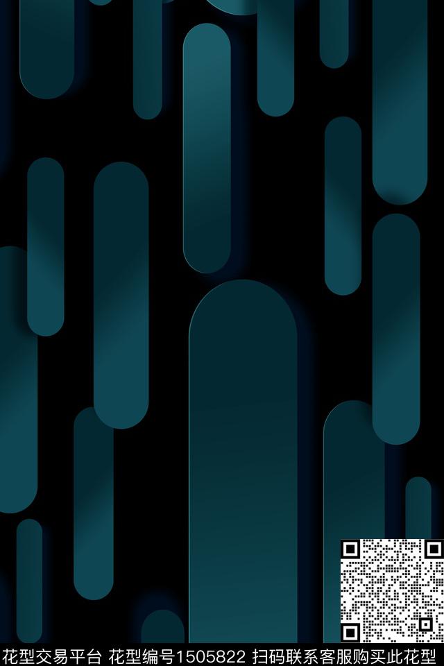 几何大牌风抽象数码印花华亿平台下载（图片编号: 1505822） - 瓦栏（Walan）