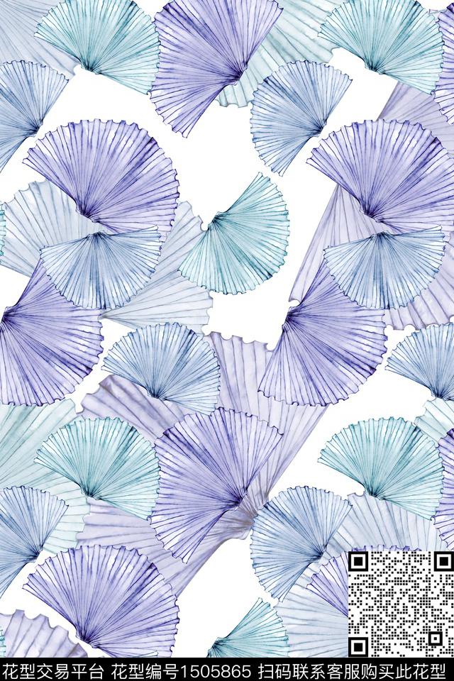 清爽底花卉花卉大牌风数码印花华亿平台下载（图片编号: 1505865） - 瓦栏（Walan）