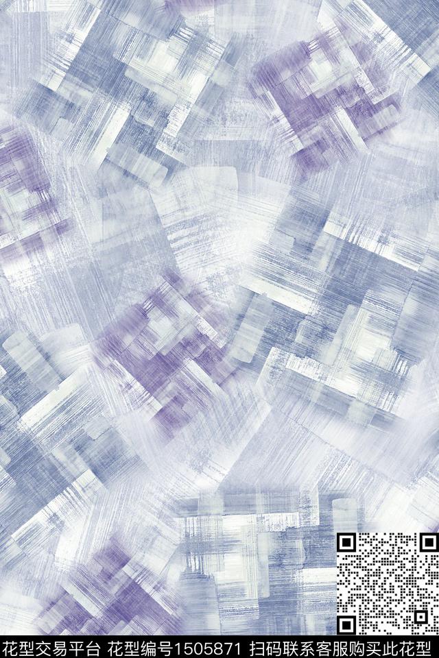 水彩肌理雪纺数码印花华亿平台下载（图片编号: 1505871） - 瓦栏（Walan）