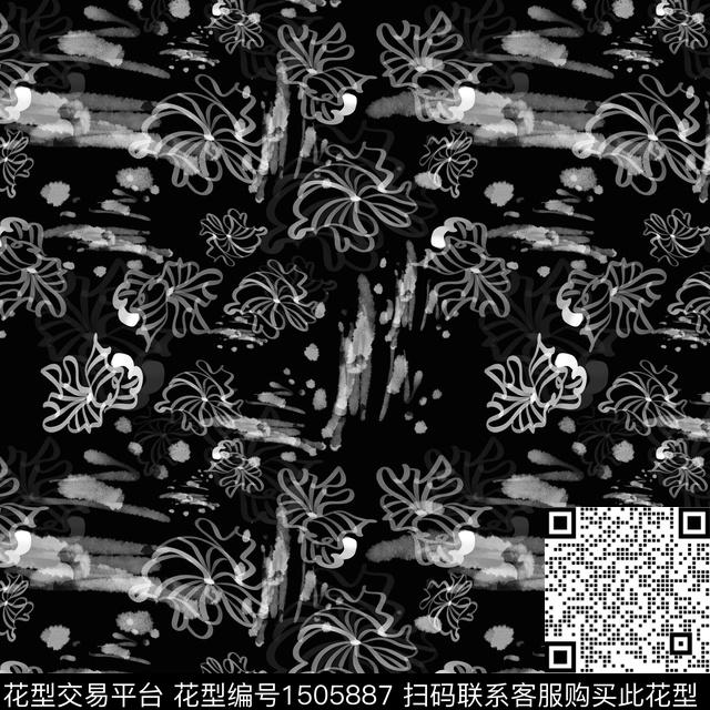 水彩花卉小碎花数码印花华亿平台下载（图片编号: 1505887） - 瓦栏（Walan）