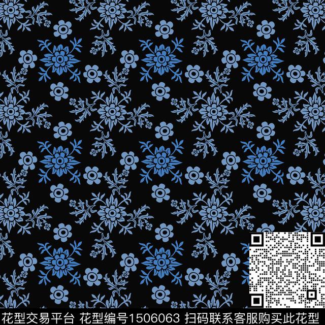 民族风小碎花传统花纹传统印花华亿平台下载（图片编号: 1506063） - 瓦栏（Walan）