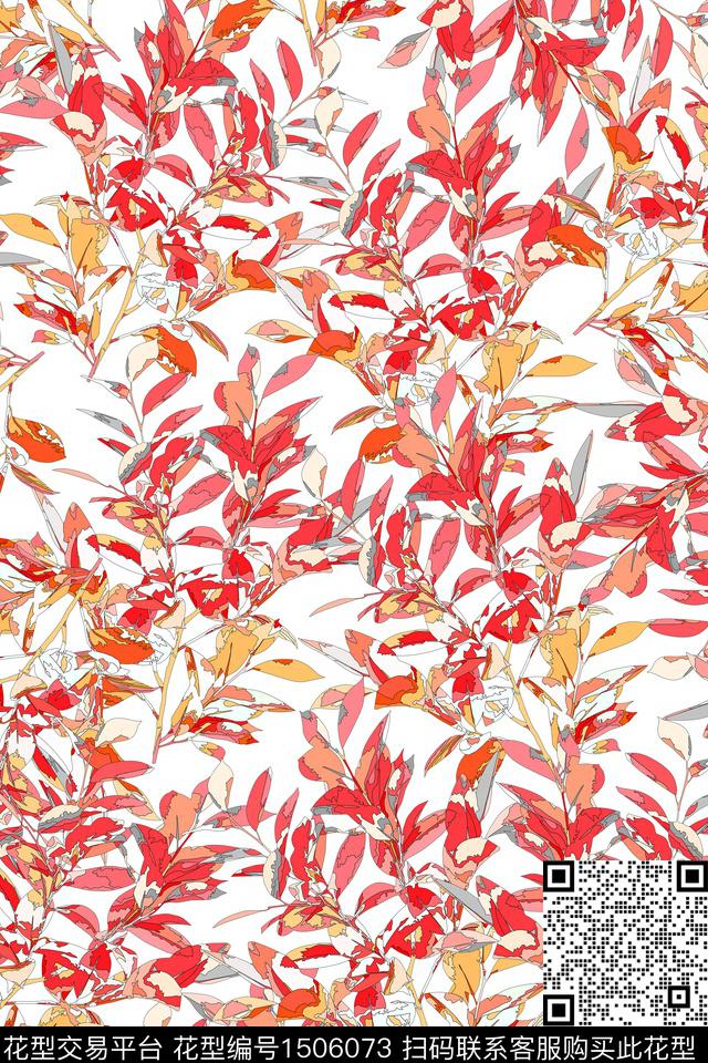 女装花卉小碎花数码印花华亿平台下载（图片编号: 1506073） - 瓦栏（Walan）