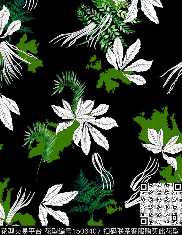 连衣裙女装花卉传统印花华亿平台下载（图片编号: 1506407） - 瓦栏（Walan）