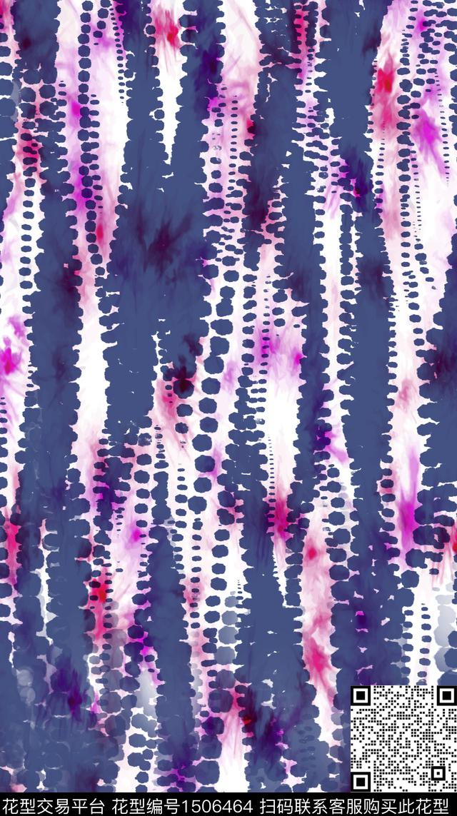 涂鸦渐变蜡染数码印花华亿平台下载（图片编号: 1506464） - 瓦栏（Walan）