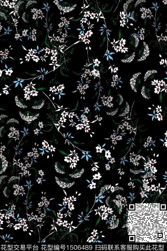 女装花卉小碎花数码印花华亿平台下载（图片编号: 1506489） - 瓦栏（Walan）