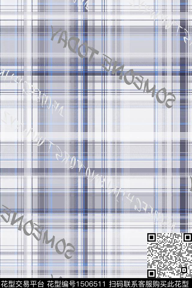 字母格子肌理数码印花华亿平台下载（图片编号: 1506511） - 瓦栏（Walan）