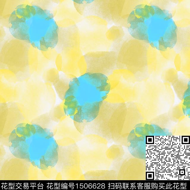 肌理笔触抽象数码印花华亿平台下载（图片编号: 1506628） - 瓦栏（Walan）