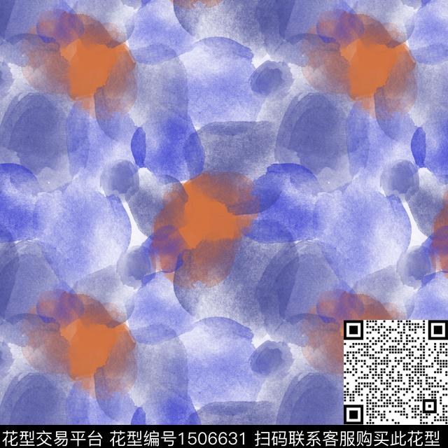 肌理笔触抽象数码印花华亿平台下载（图片编号: 1506631） - 瓦栏（Walan）