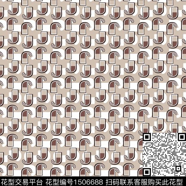 几何简约大牌风传统印花华亿平台下载（图片编号: 1506688） - 瓦栏（Walan）