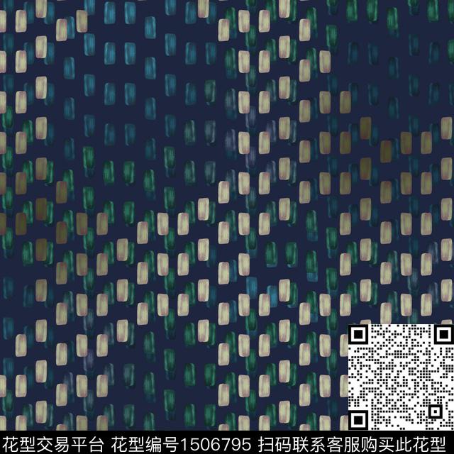 水彩几何数码印花华亿平台下载（图片编号: 1506795） - 瓦栏（Walan）