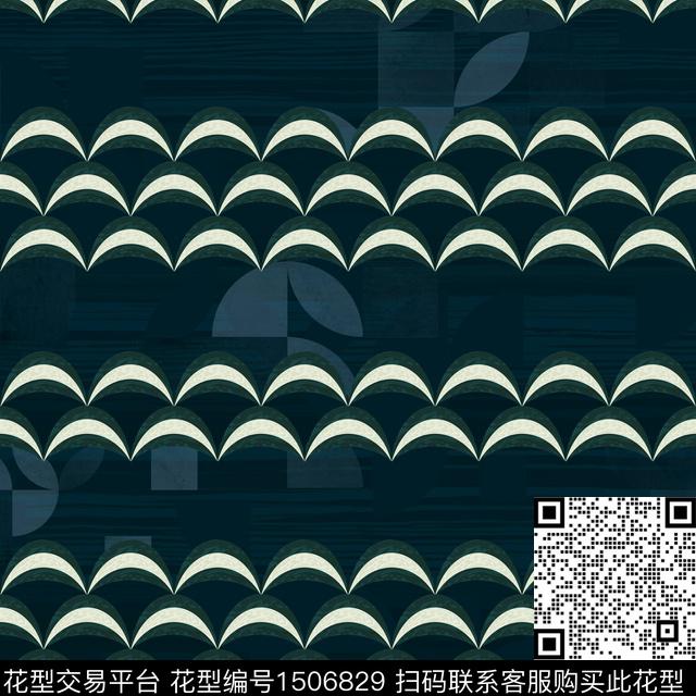 水彩几何满版散花数码印花华亿平台下载（图片编号: 1506829） - 瓦栏（Walan）