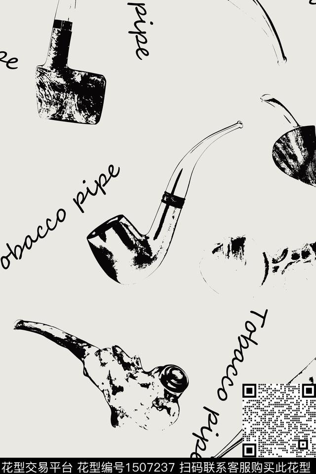 文字男装配饰传统印花华亿平台下载（图片编号: 1507237） - 瓦栏（Walan）