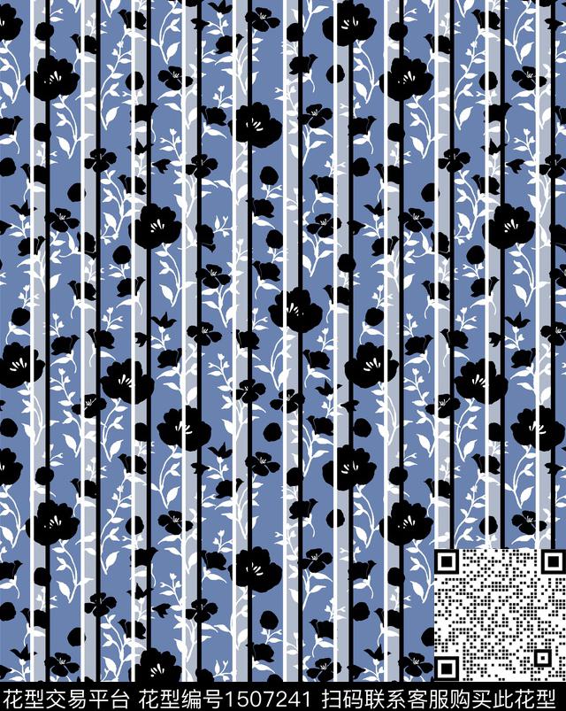 连衣裙女装花卉数码印花华亿平台下载（图片编号: 1507241） - 瓦栏（Walan）