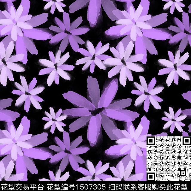 花卉手绘小碎花传统印花华亿平台下载（图片编号: 1507305） - 瓦栏（Walan）