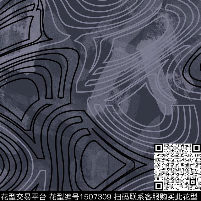 时尚几何男装传统印花华亿平台下载（图片编号: 1507309） - 瓦栏（Walan）