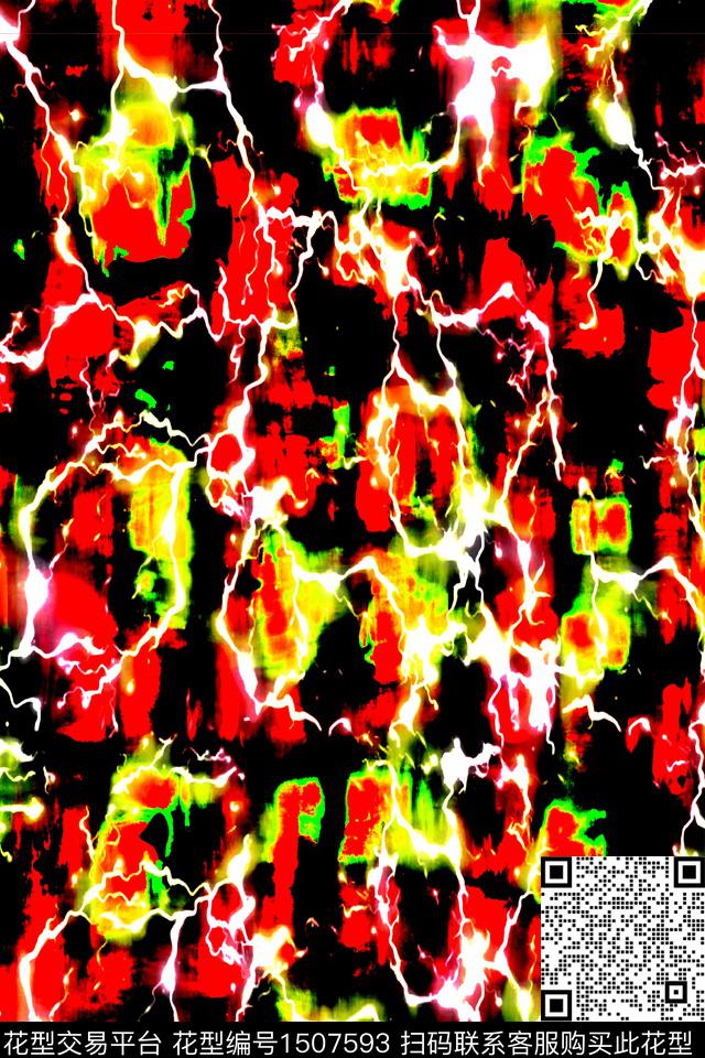 肌理抽象艺术数码印花华亿平台下载（图片编号: 1507593） - 瓦栏（Walan）