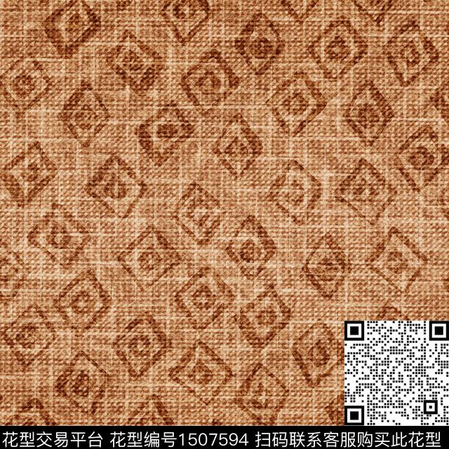 肌理几何数码印花华亿平台下载（图片编号: 1507594） - 瓦栏（Walan）