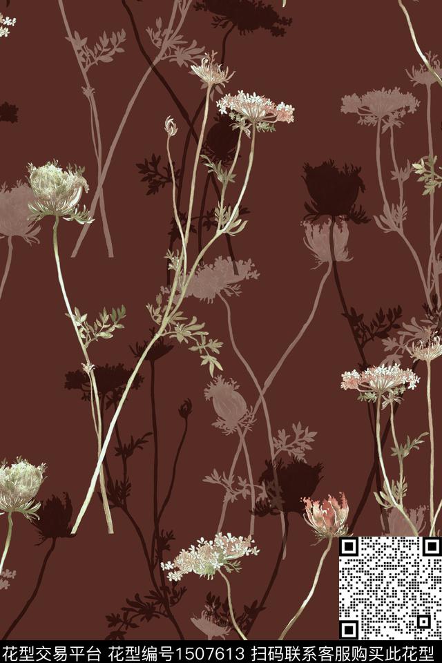 大牌风真丝小碎花数码印花华亿平台下载（图片编号: 1507613） - 瓦栏（Walan）