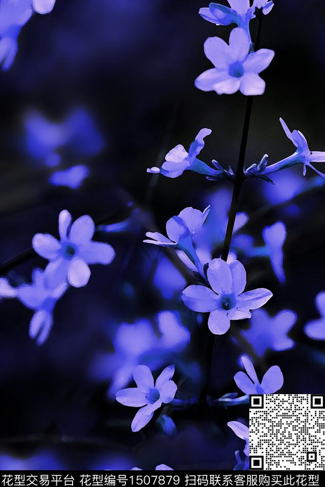 花卉配饰迎春花数码印花华亿平台下载（图片编号: 1507879） - 瓦栏（Walan）