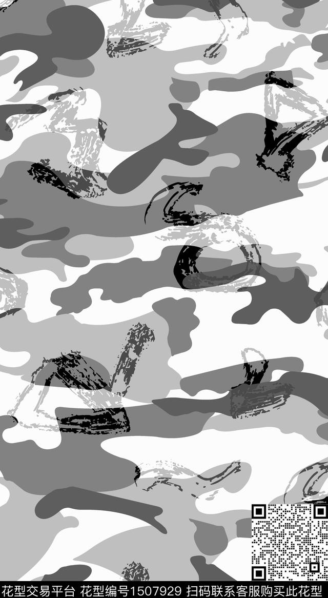 男装黑色系列男士T桖羽绒服夹克传统印花华亿平台下载（图片编号: 1507929） - 瓦栏（Walan）