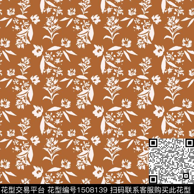 时尚绿植树叶女装传统印花华亿平台下载（图片编号: 1508139） - 瓦栏（Walan）