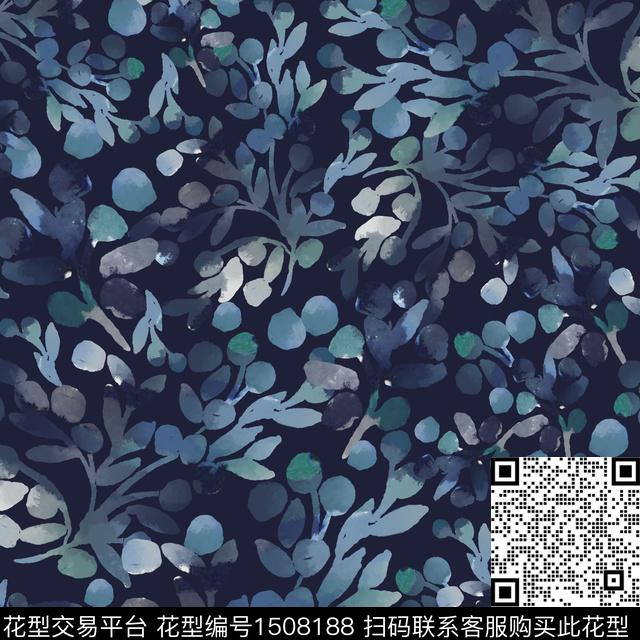 香云纱旗袍藏青数码印花华亿平台下载（图片编号: 1508188） - 瓦栏（Walan）