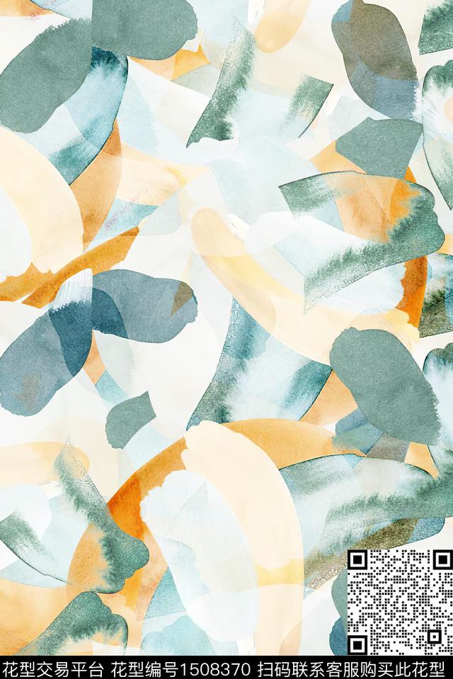 肌理大牌风抽象数码印花华亿平台下载（图片编号: 1508370） - 瓦栏（Walan）