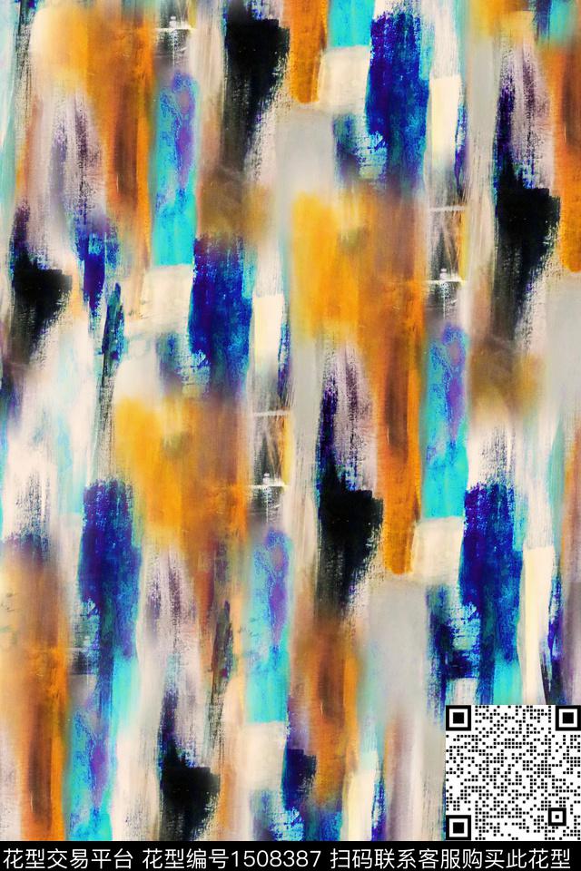 纹理大牌风抽象数码印花华亿平台下载（图片编号: 1508387） - 瓦栏（Walan）