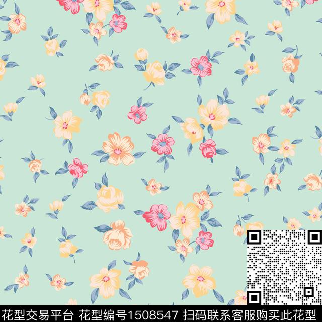 连衣裙小碎花儿童裙子传统印花华亿平台下载（图片编号: 1508547） - 瓦栏（Walan）