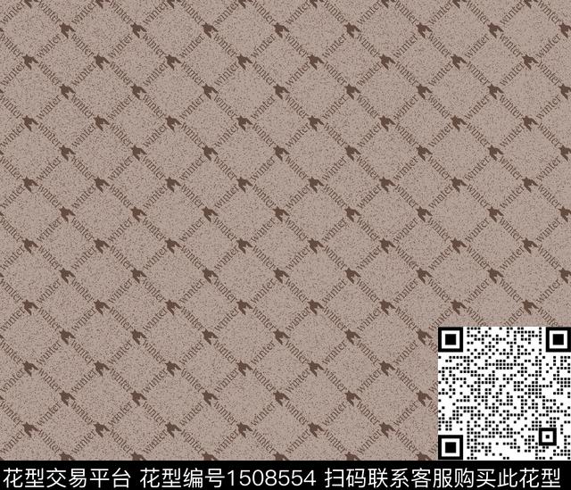 字母几何格子数码印花华亿平台下载（图片编号: 1508554） - 瓦栏（Walan）