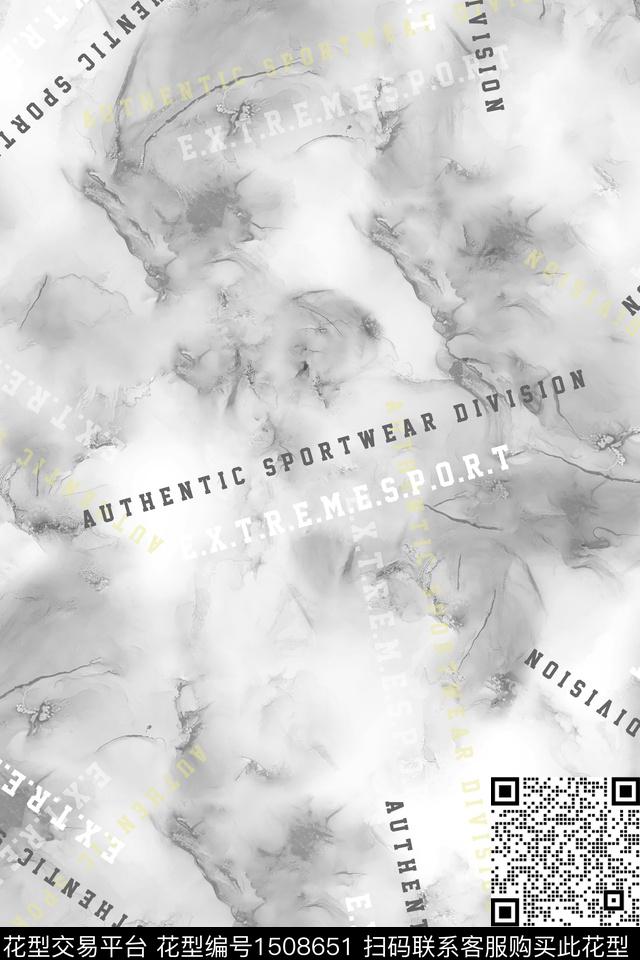 字母几何男装数码印花华亿平台下载（图片编号: 1508651） - 瓦栏（Walan）