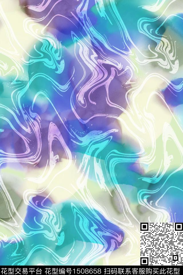 渐变肌理抽象数码印花华亿平台下载（图片编号: 1508658） - 瓦栏（Walan）