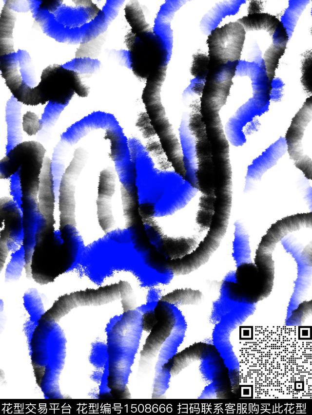 水墨风渐变中国风数码印花华亿平台下载（图片编号: 1508666） - 瓦栏（Walan）