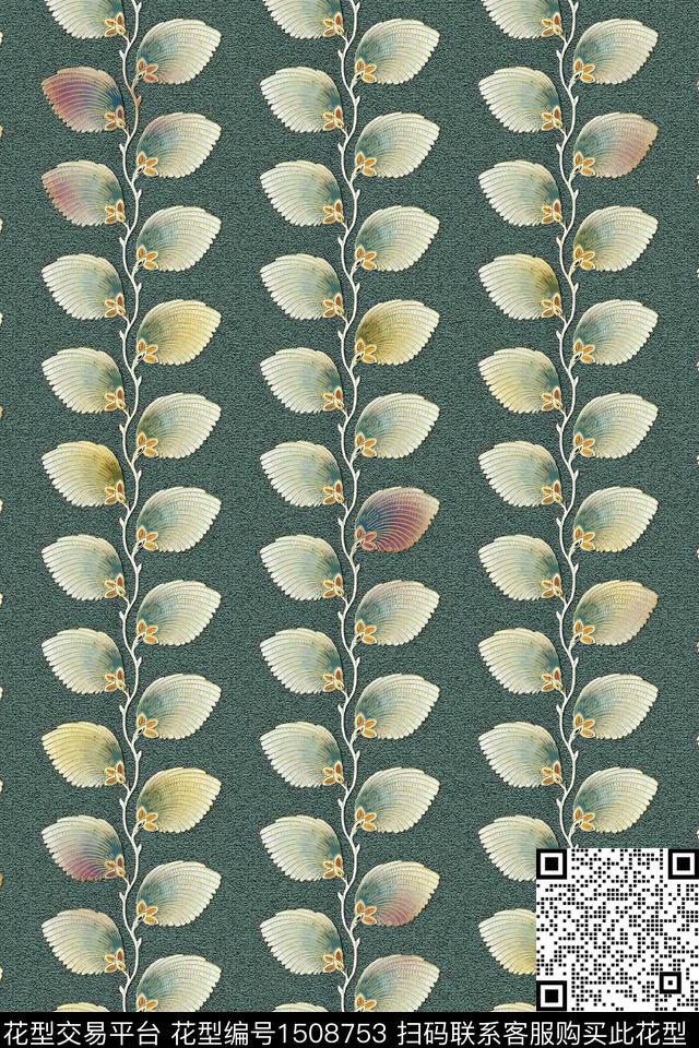 花卉香云纱中国风数码印花华亿平台下载（图片编号: 1508753） - 瓦栏（Walan）