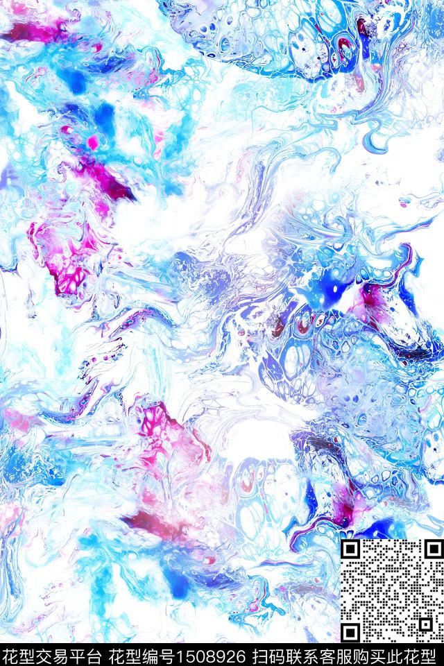 肌理抽象小清新数码印花华亿平台下载（图片编号: 1508926） - 瓦栏（Walan）