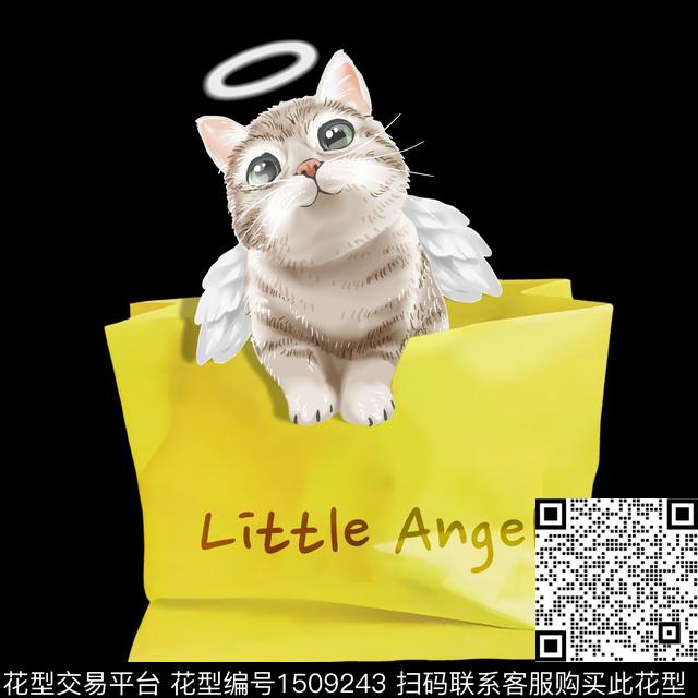 可爱潮牌猫数码印花华亿平台下载（图片编号: 1509243） - 瓦栏（Walan）
