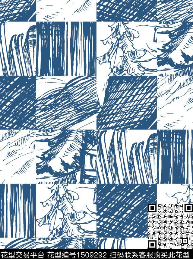 格子数码华亿平台男装数码印花华亿平台下载（图片编号: 1509292） - 瓦栏（Walan）