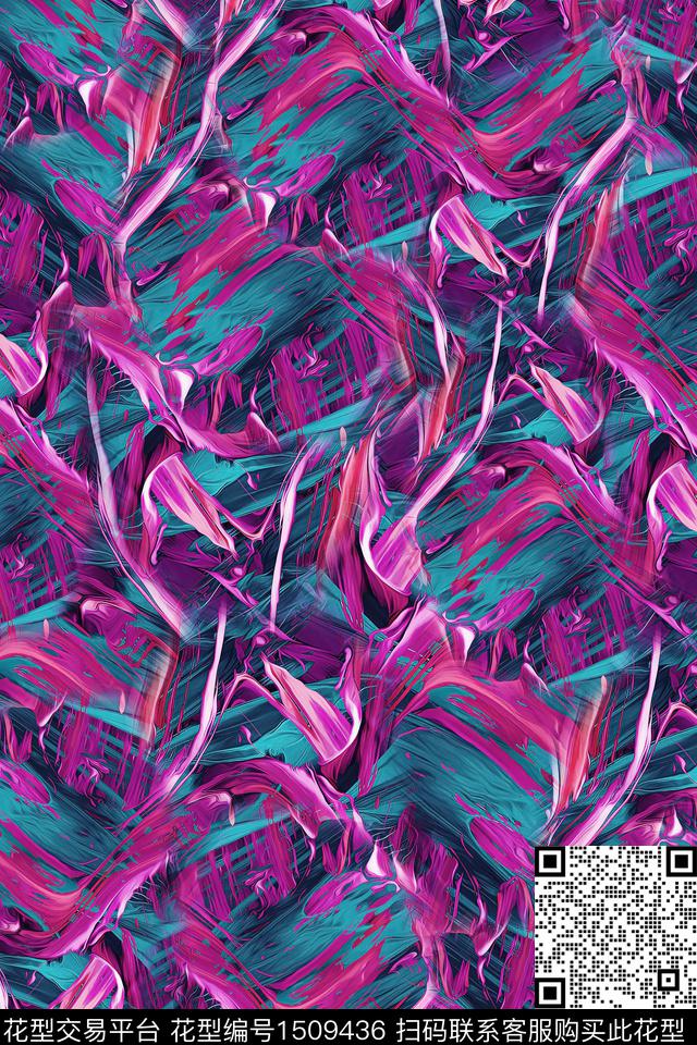 渐变几何抽象数码印花华亿平台下载（图片编号: 1509436） - 瓦栏（Walan）