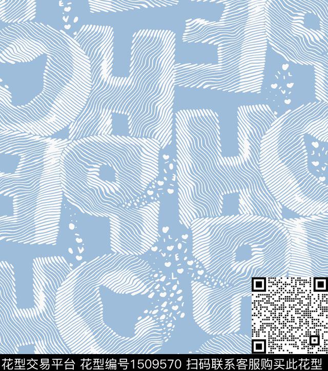 字母单色2023传统印花华亿平台下载（图片编号: 1509570） - 瓦栏（Walan）