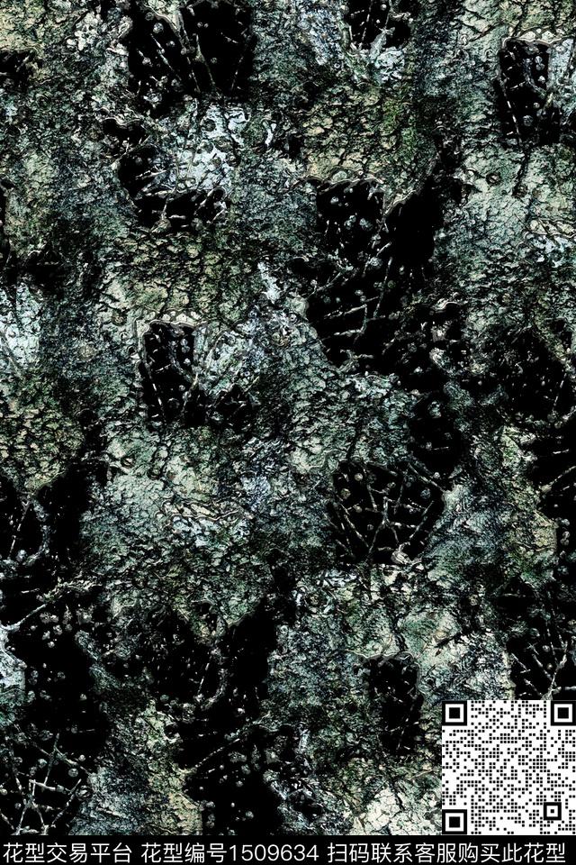 抽象男装户外家居服数码印花华亿平台下载（图片编号: 1509634） - 瓦栏（Walan）