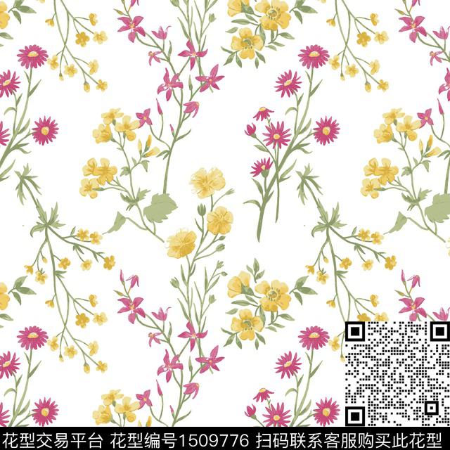 可爱小清新小碎花数码印花华亿平台下载（图片编号: 1509776） - 瓦栏（Walan）