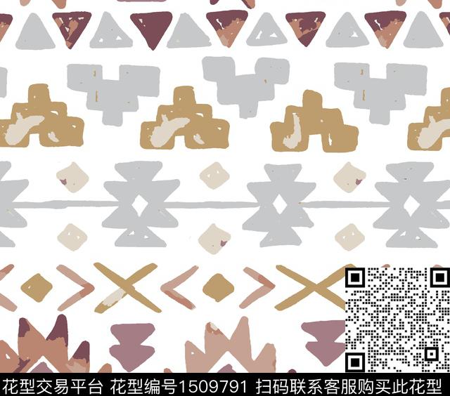 民族风波西米亚国外数码印花华亿平台下载（图片编号: 1509791） - 瓦栏（Walan）