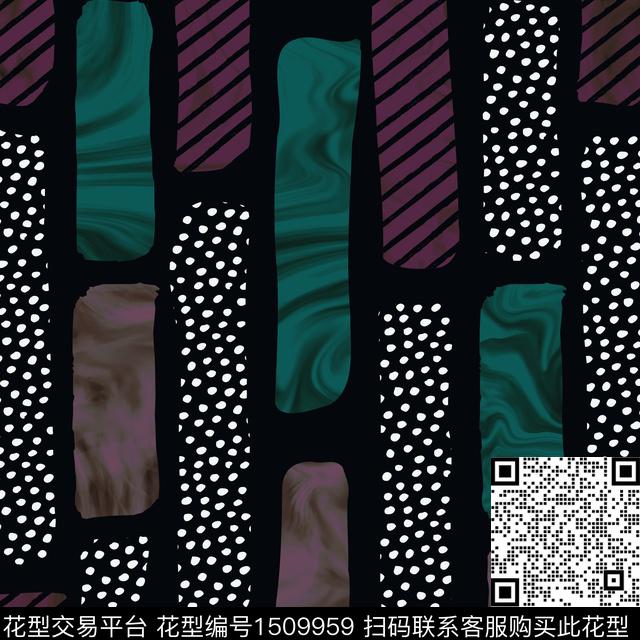 渐变肌理几何数码印花华亿平台下载（图片编号: 1509959） - 瓦栏（Walan）