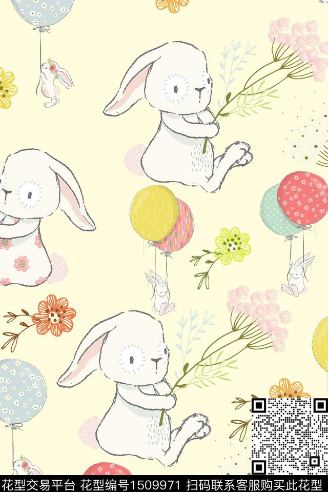 定位花卡通小碎花数码印花华亿平台下载（图片编号: 1509971） - 瓦栏（Walan）