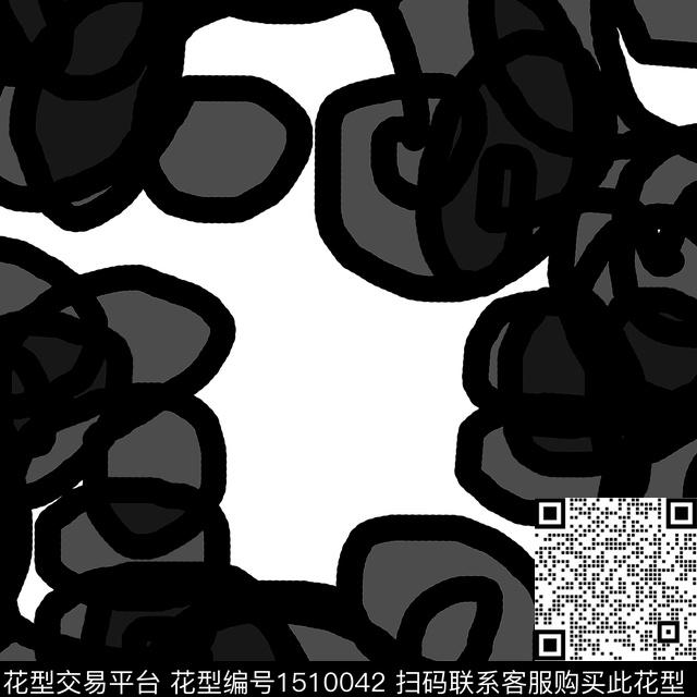 几何混合拼接数码印花华亿平台下载（图片编号: 1510042） - 瓦栏（Walan）