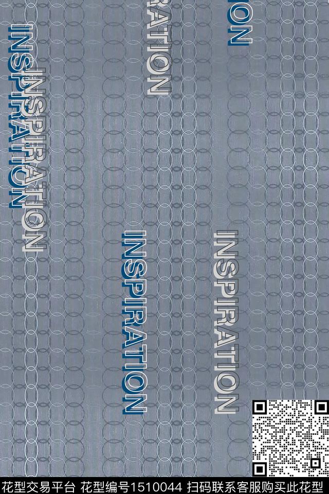 字母肌理男装数码印花华亿平台下载（图片编号: 1510044） - 瓦栏（Walan）