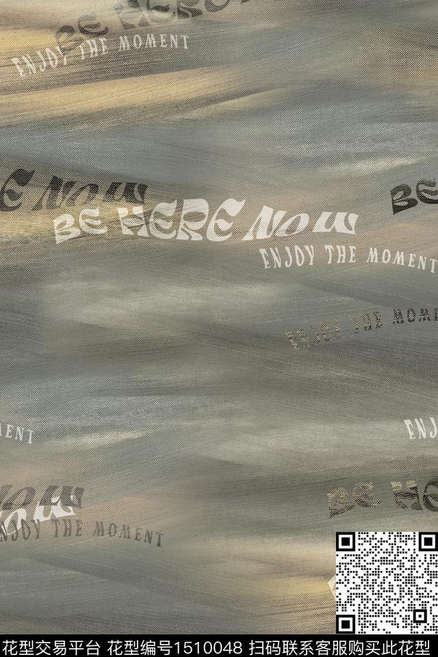 字母肌理男装数码印花华亿平台下载（图片编号: 1510048） - 瓦栏（Walan）